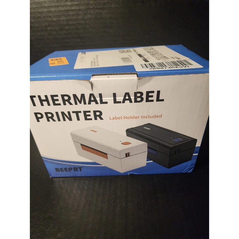 BEEPRT BY-480BT Bluetooth Thermal Label Printer Black Printer OPEN BOX  READ